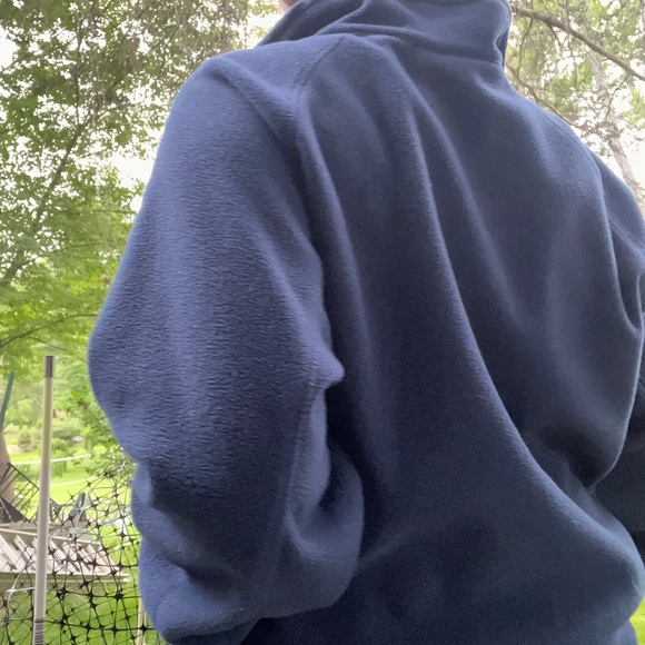 Universe of Rhode Island (URI) Columbia Blue Fleece Quarter-Zip Sweater - Picture 4 of 16